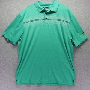 Jack Nicklaus Polo Shirt Mens XL Golden Bear Performance Golf Green Short Sleeve